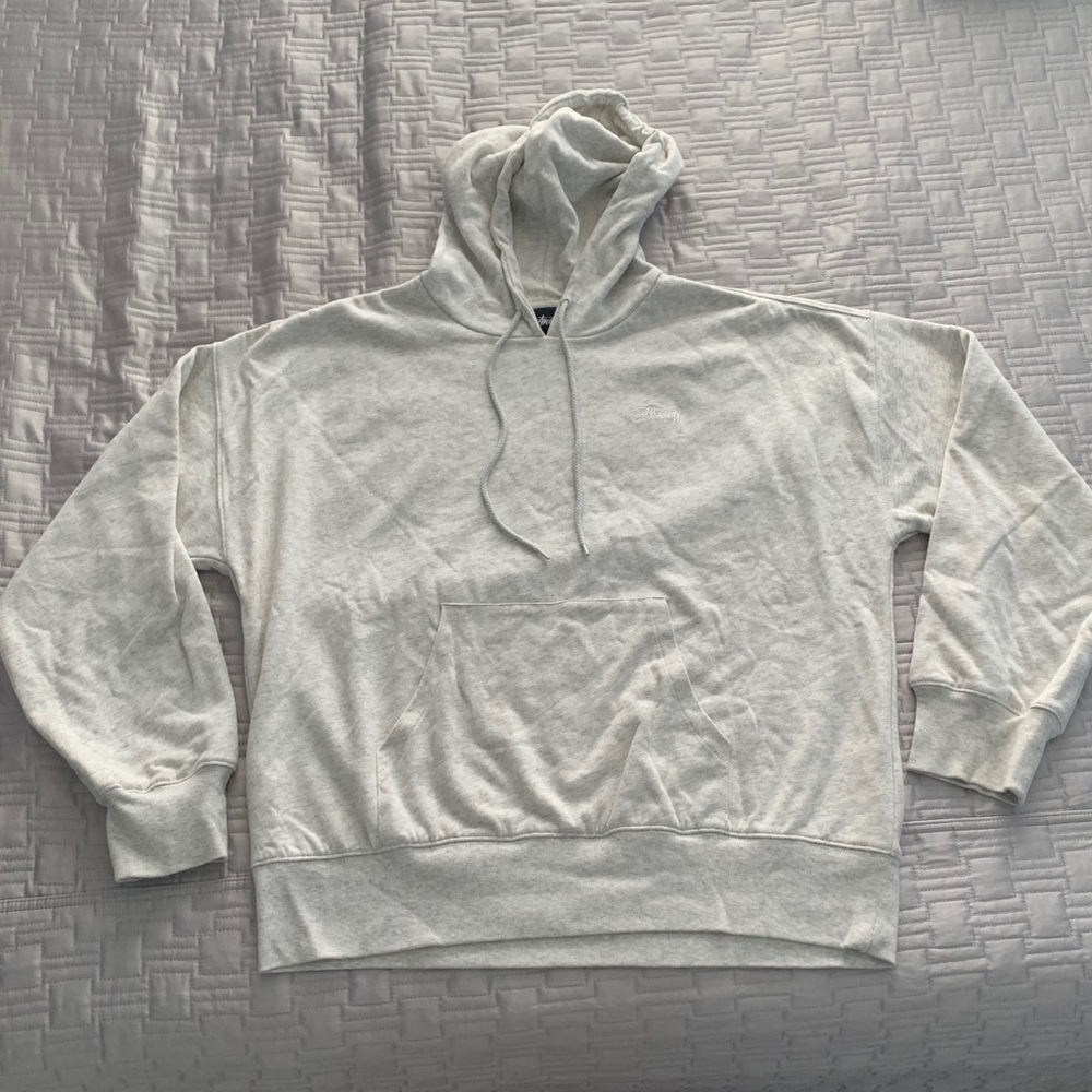 Ash Heather Stussy Hoodie